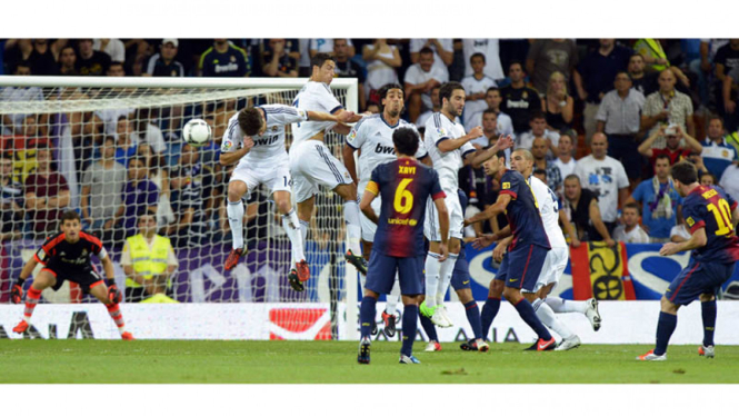 Real Madrid VS Barcelona di Piala Super Spanyol 2012