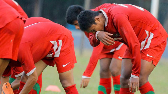 Latihan Timnas Indonesia U-22 