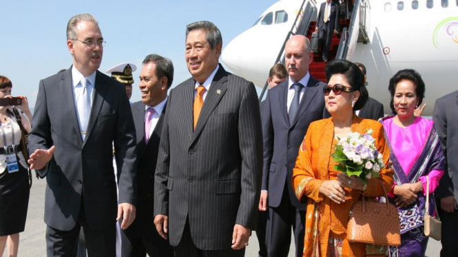 Presiden Yudhoyono tiba di Vladivostok Rusia