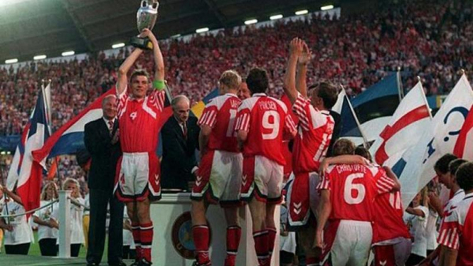 Timnas Denmark menjuarai Piala Eropa 1992