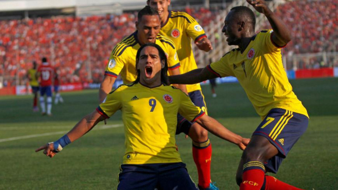Striker timnas Kolombia, Radamel Falcao.