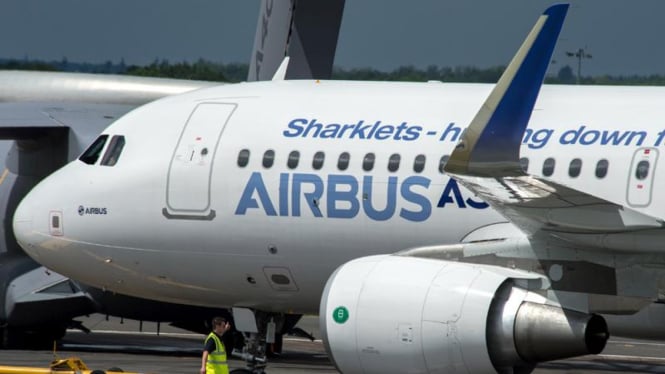 Ilustrasi Airbus A320 Sharklet