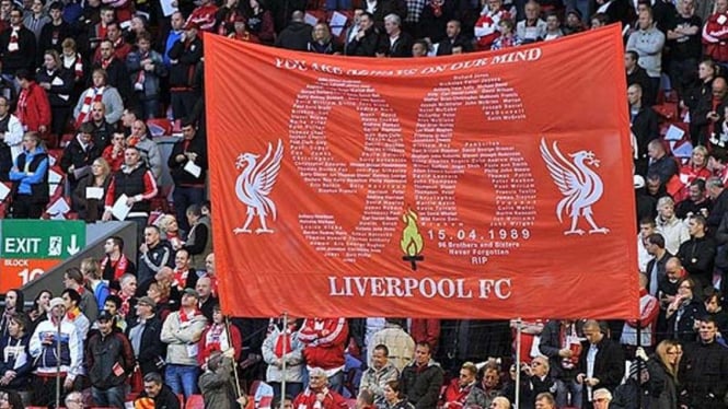 Dukungan fans Liverpool untuk keluarga korban Tragedi Hillsborough