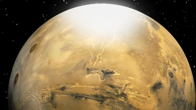 NASA deteksi partikel salju karbondioksida di Mars