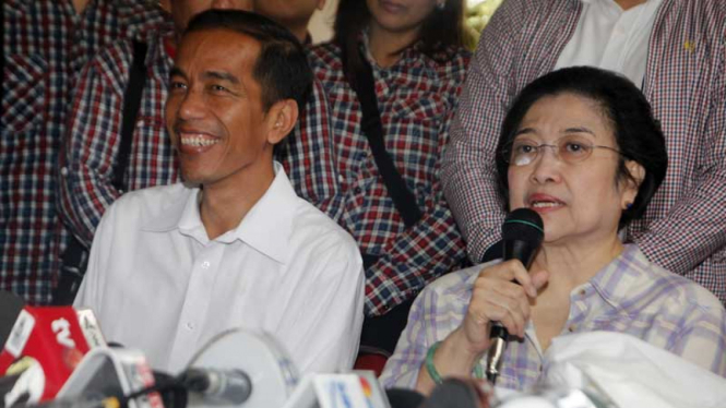Usai Mencoblos, Mega dan Jokowi Gelar Jumpa Pers