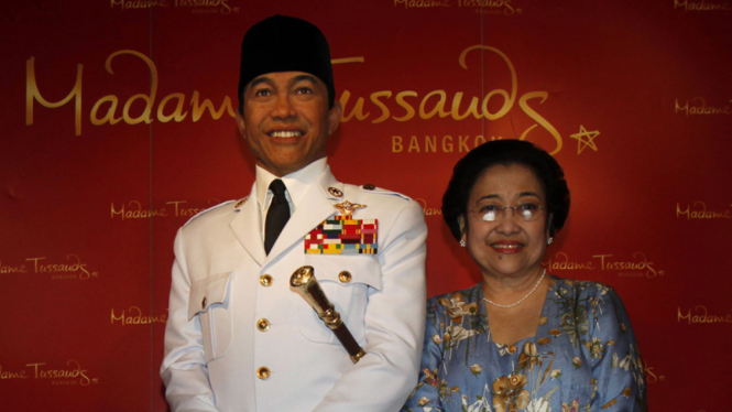 Patung lilin Soekarno di Museum Madame Tussauds