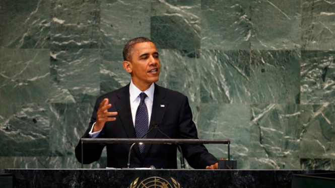 Presiden Barack Obama berpidato di PBB