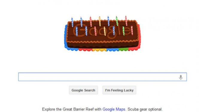 Doodle Ulang Tahun Google ke-14