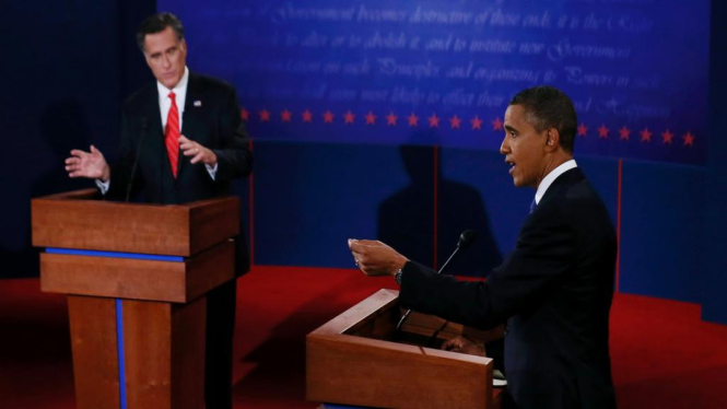 Debat putaran pertama Barack Obama dengan Mitt Romney
