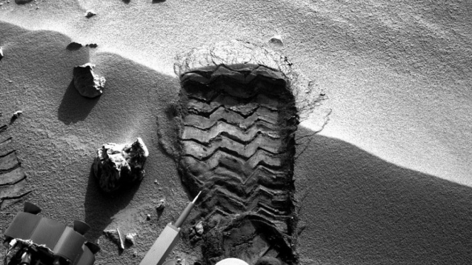 Jejak Curiosity di Mars