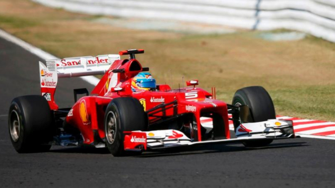 Fernando Alonso di Sirkuit Suzuka