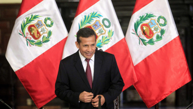 Mantan Presiden Peru, Ollanta Humala, saat masih berkuasa. 