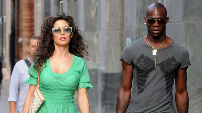 Mario Balotelli dan kekasihnya, Raffaella Fico