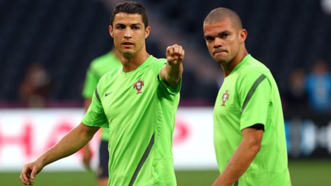 Cristiano Ronaldo dan Pepe