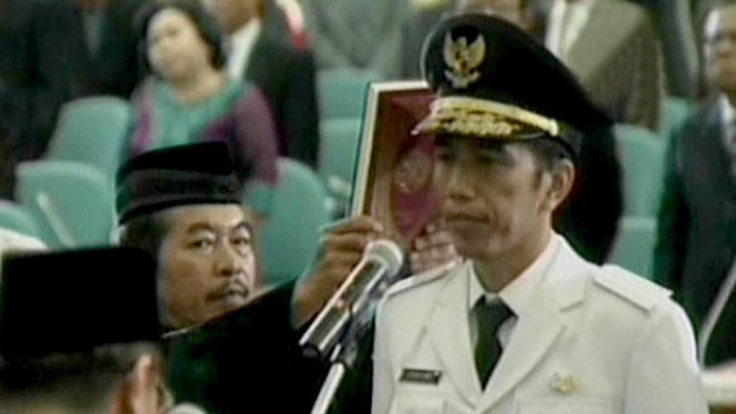 Pelantikan Jokowi jadi Gubernur DKI Jakarta