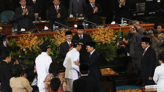 Pelantikan Gubernur DKI Jakarta Joko Widodo