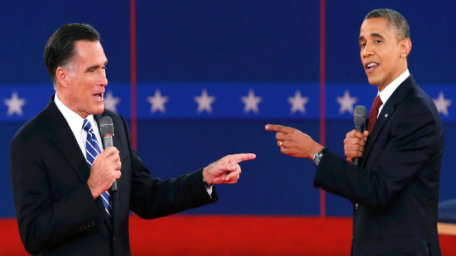Debat Pilpres putaran kedua Barack Obama dan Mitt Romney