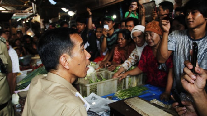 Jokowi Berkunjung ke Pasar Tradisional