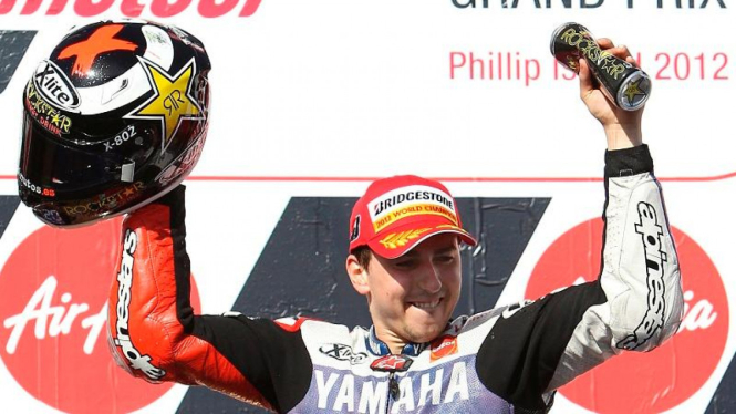 Jorge Lorenzo meraih podium 2 MotoGP Australia