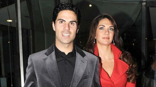 Mikel Arteta dan istri, Lorena Bernal