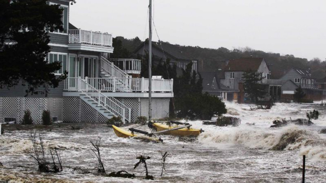 Banjir akibat topan Sandy di New York, AS