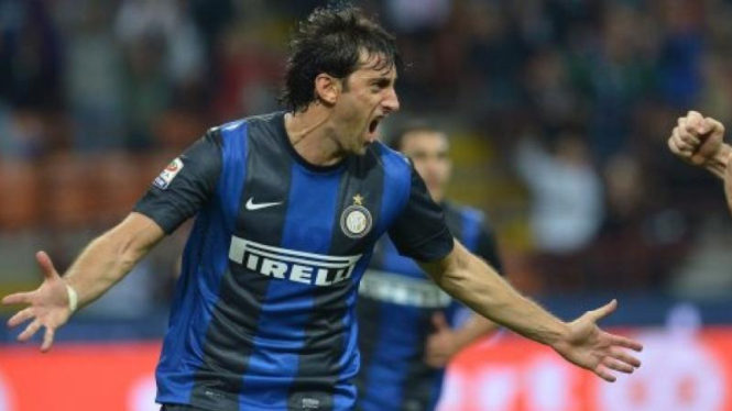 Penyerang Inter Milan, Diego Milito.