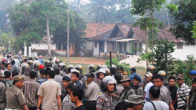 Polisi amankan lokasi bentrok di Lampung Tengah