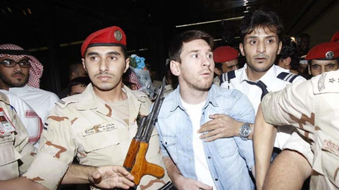 Lionel Messi mendapat kawalan ketat pihak keamanan Arab Saudi