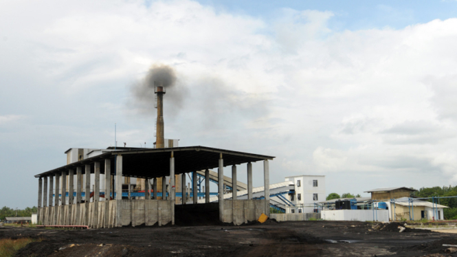 Suasana PLTU Pangkalan Bun di Kalimantan Tengah