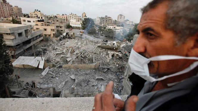 Kantor PM Palestina hancur