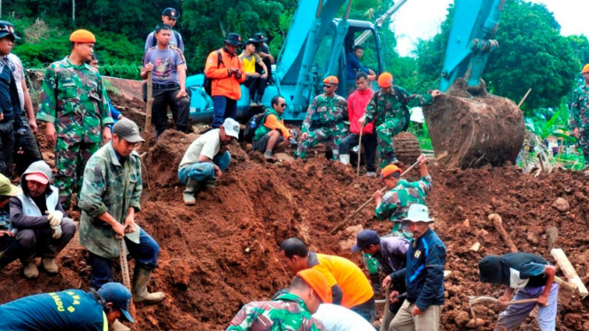 Bencana longsor di Kabupaten Bandung