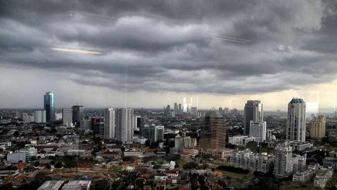 Ilustrasi/Cuaca berawan yang menyelimuti sejumlah wilayah di Jakarta
