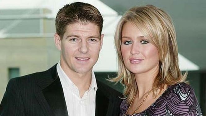 Steven Gerrard dan istrinya, Alex Curran