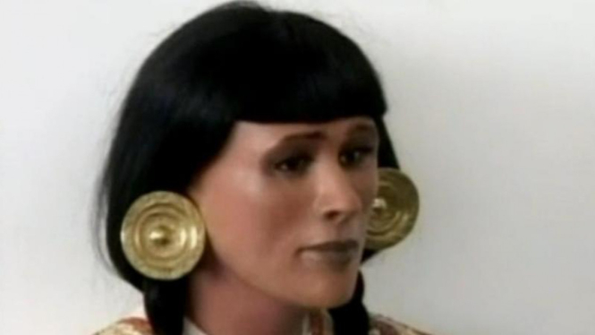 Rekonstruksi wajah pendeta wanita di Peru