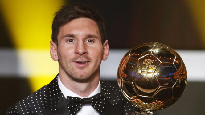 trofi ballon d'or keempat messi 