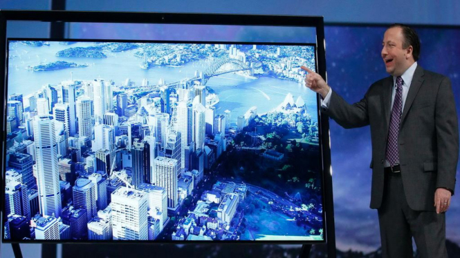 Eksekutif Samsung kenalkan televisi berteknologi ultra high definition