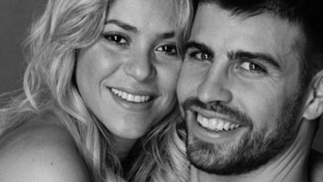 Shakira dan Gerard Pique berpose untuk kampanye UNICEF