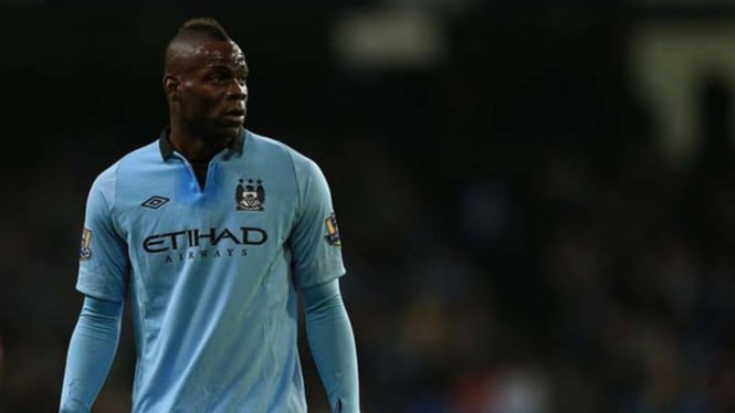 Mario Balotelli saat memperkuat Manchester City.