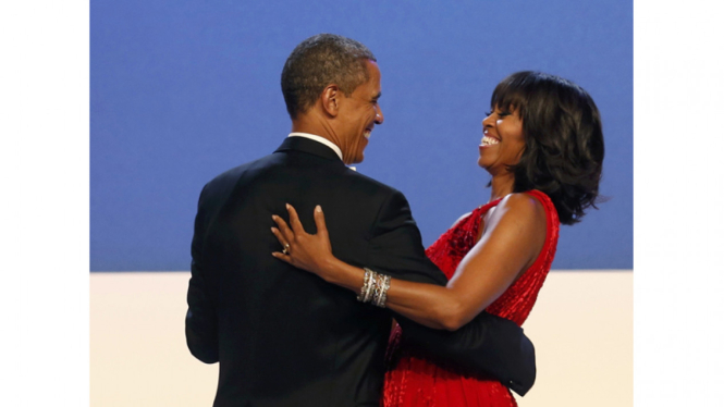 Barack Obama dan Michelle Obama.