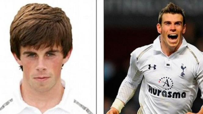 Dua pemain Tottenham Hotspur, Kenny McEvoy dan Gareth Bale