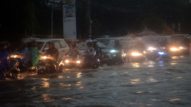 Banjir di Kawasan Cikini