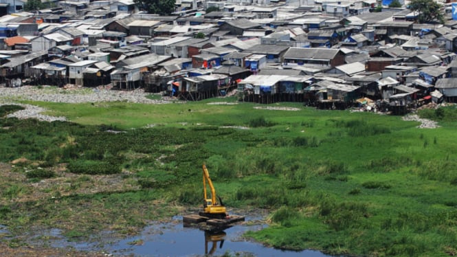 Pemukiman Kumuh di Waduk Pluit