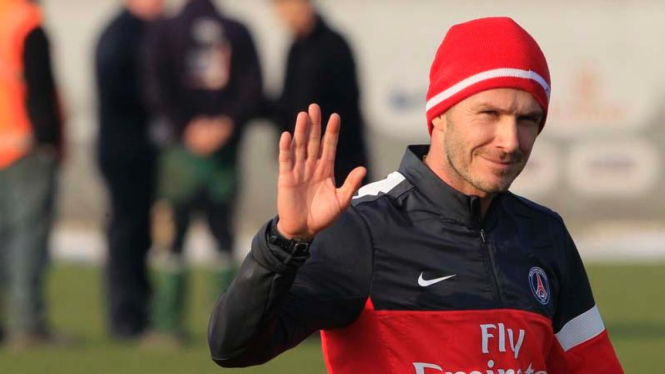 David Beckham latihan perdana bersama Paris Saint-Germain