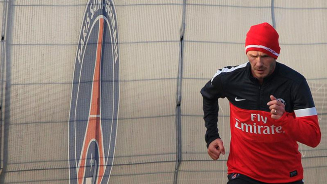 David Beckham jalani latihan di PSG 