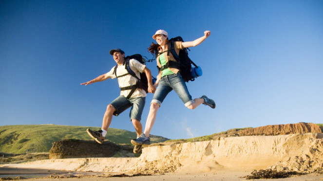 Ilustrasi Backpacker