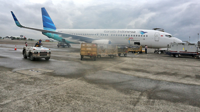 Pesawat Garuda Indonesia gagal terbang