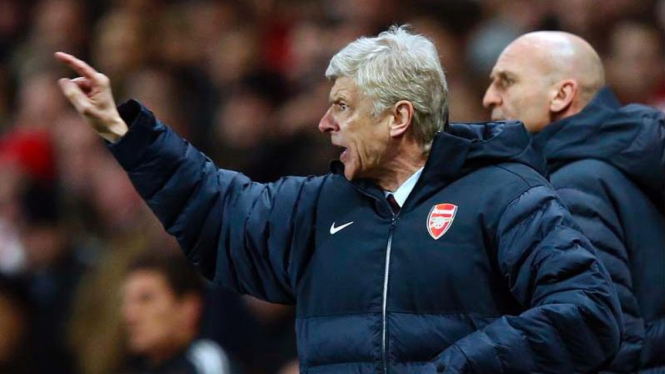 Arsene Wenger saat Arsenal versus Bayern Munich