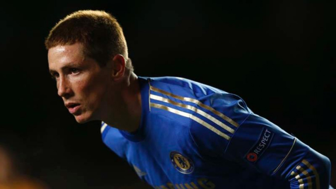 Fernando Torres saat Chelsea versus Sparta Praha di Europa League