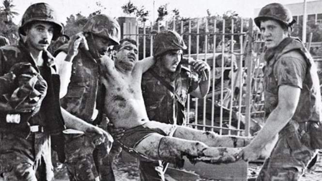 Pasukan Marinir AS korban serangan bom di Beirut pada 1983