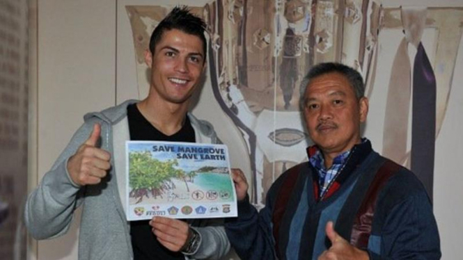 Cristiano Ronaldo bersama Tommy Winata 